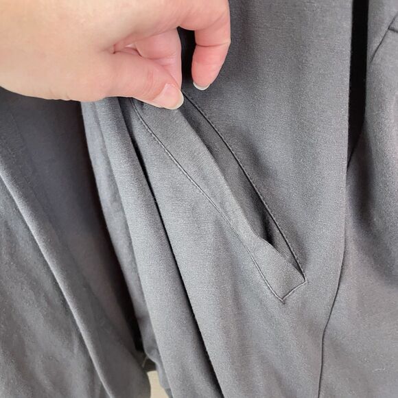 Torrid Jacket Jersey Knit Blazer Women’s 6X Open Front Gray 3/4 Roll-Tab - Picture 7 of 12